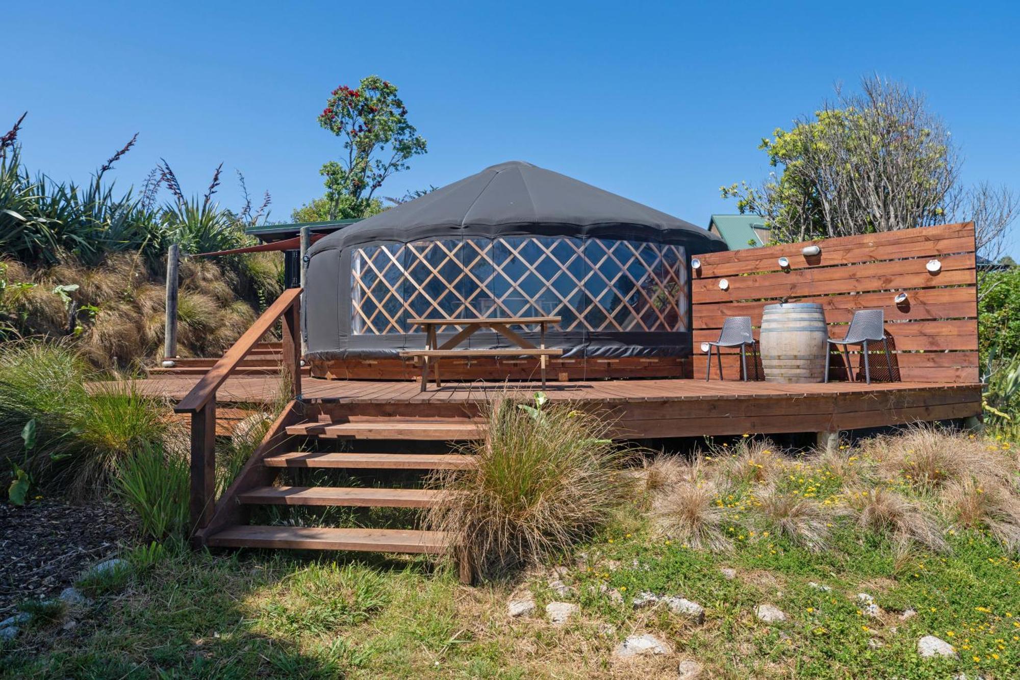 The Hole In The Rock Yurt Cape Foulwind Exterior foto